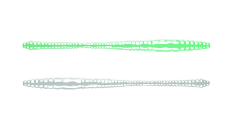 Przynęta Libra Lures Dying Worm 7cm | 000 - Glow UV Green | brak zapachu | 15 szt.