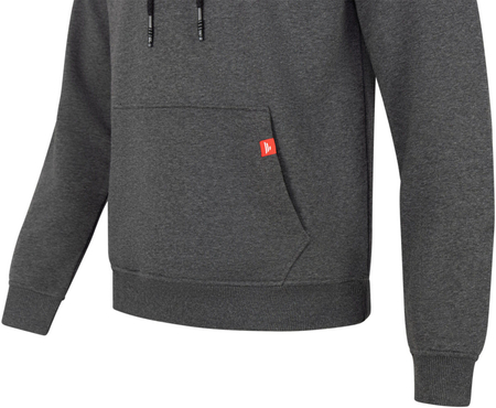 Bluza z kapturem Favorite Black logo dark grey melange | rozm. L