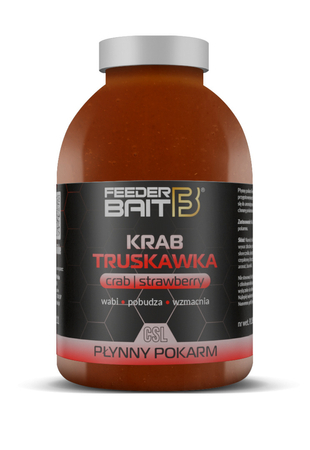 Zalewa Feeder Bait 250ml | Krab Truskawka