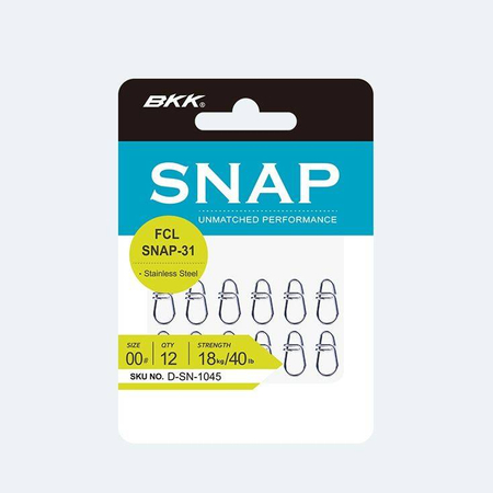 Agrafki BKK FCL Snap-31 | #3 |12 szt.