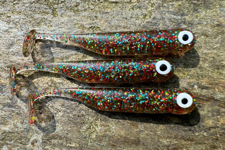 Guma Great Fish GF1 4,9cm | Glitter Colorful | rybny | 10 szt.