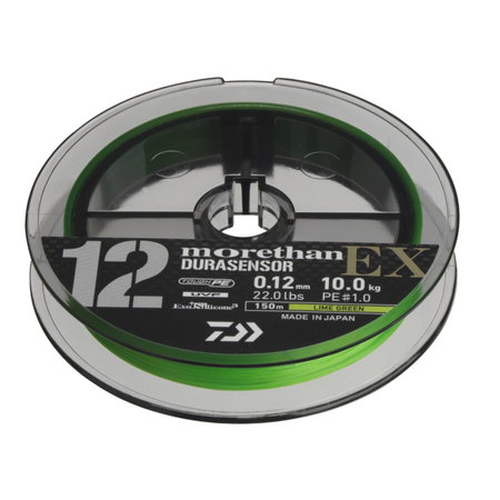 Plecionka Daiwa Morethan DURASENSOR 12 EX+Si3 0.16mm | 150m | Lime Green