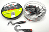 Guma Great Fish GF1 Twister 4,9cm | Glitter Graphite | bezzapachowy | 10 szt.