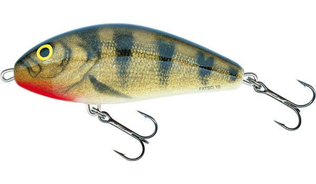 Wobler Salmo Fatso 12cm | Emerald Perch | tonący