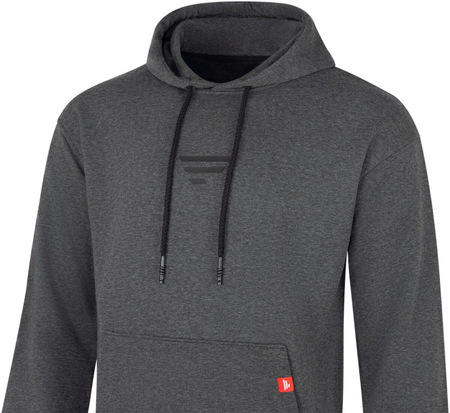 Bluza z kapturem Favorite Black logo dark grey melange | rozm. L
