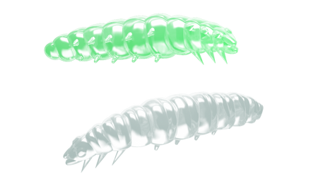 Przynęta Libra Lures Larva 3.5cm | 000 - Glow UV Green | kryl | 12 szt.
