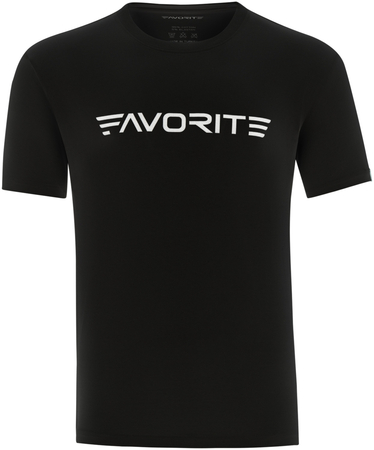 T-shirt Favorite Black Logo - Czarny - rozmiar XXXL