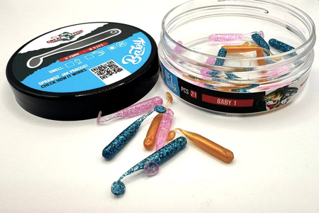 Guma Great Fish GF1 Baby 2,9cm | MIX1 | bezzapachowy | 21 szt.
