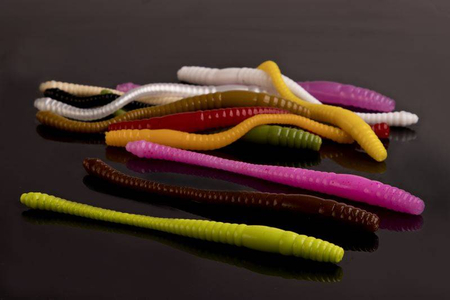 Przynęta Libra Lures Dying Worm 8cm | 038 - Brown | brak zapachu | 12 szt.