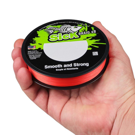 Plecionka Berkley Sick Braid 8 Red 0.19mm | 18kg | 150m
