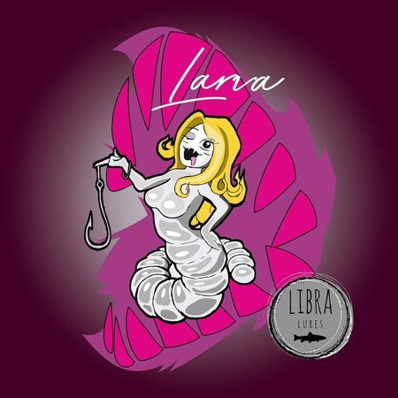 Przynęta Libra Lures Larva 4.5cm | 017 - Bubble Gum | kryl | 8 szt.