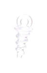 Wkręty do kulek plastikowe 11 mm Mikado - transparentny - 10szt.