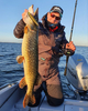 Wobler Salmo Sweeper 12cm | Barred Muskie | tonący