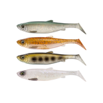 Zestaw przynęt Savage Gear 3D Herring Shad 9cm | Clear Water Mix | 4 szt.