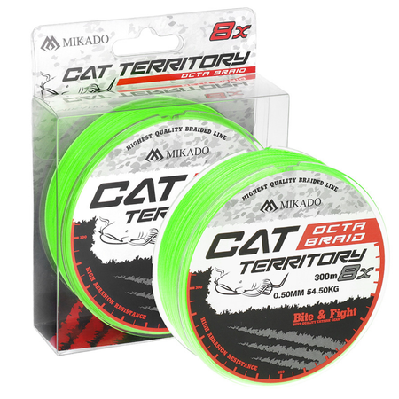 Plecionka Mikado Cat Territory Octa Braid 0,50mm | yellow | 300m