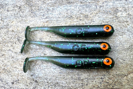 Guma Great Fish GF1 4,9cm | Magic Green | bezzapachowy | 10 szt. | Dżejsiok Special Edition
