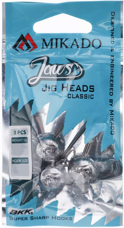 Główki jigowe Mikado Jaws Classic Jig - 35g - hak: 3/0 - 3szt.