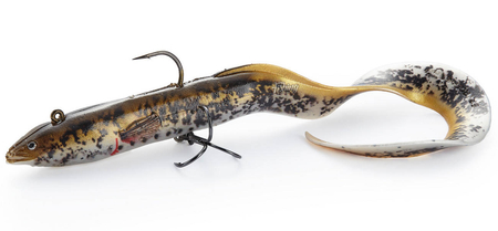 Guma Savage Gear Real Eel 20cm | Olive Pearl PHP