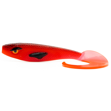 Guma Great Fish Rocky Twister 11cm | Toxic Red| 2 szt.