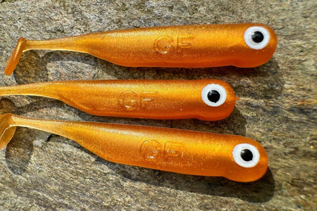 Guma Great Fish GF1 4,9cm | Gold | bezzapachowy | 10 szt.