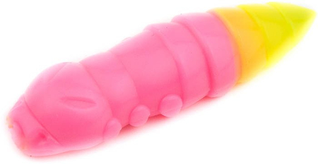 Gumy FishUp Pupa 3,8cm | 1,5" | #133/Bubble Gum/Hot Chartreuse | 8szt.