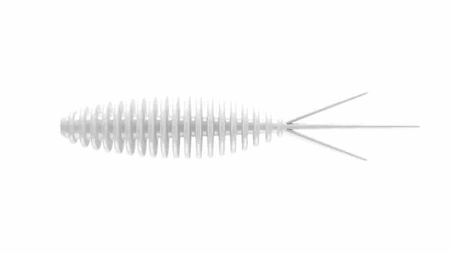 Przynęta Libra Lures Turbo Worm 5.6cm | 001 - White | brak zapachu | 8 szt.