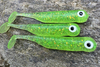 Guma Great Fish GF1 4,9cm | Glitter Light Green | rybny | 10 szt.
