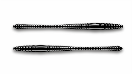 Przynęta Libra Lures Dying Worm 7cm | 040 - Black | brak zapachu | 15 szt.