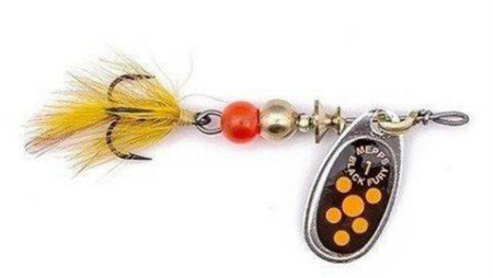 Obrotówka Mepps Black Fury Mouche #1 | 3,5g | Srebrny / Fluo Red Mucha