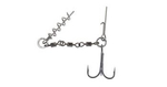 Dozbrojka z krętlików Mikado Jaws Evo Stinger - 25kg - Kotwica nr 1- 2szt. do gu | 13-15cm