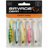 Zestaw gum Savage Gear Craft Shad 7.2cm | Dark Water Mix | 5 szt.