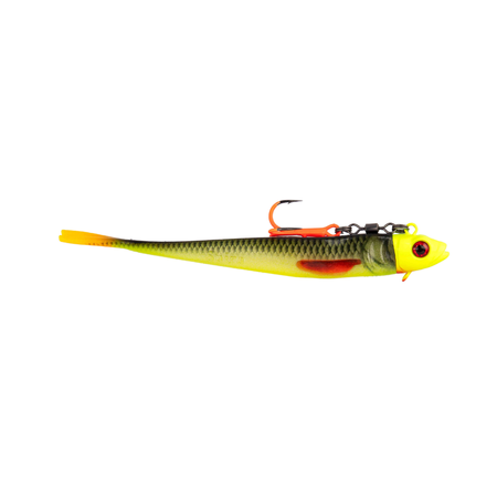 Guma Jaskółka Mikado Saira z Główką Vertical 17cm | 30g | Limited Fluo