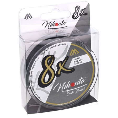 Plecionka Mikado Nihonto Octa Braid 0,20 mm | black | 300m