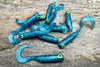 Guma Great Fish GF1 Twister 4,9cm | Glitter Blue | bezzapachowy | 10 szt.