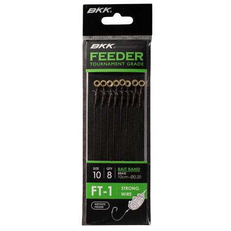 Przypony BKK Feeder Tournament FT-1 | Bait Band Rigs | Braid | 10cm | #6