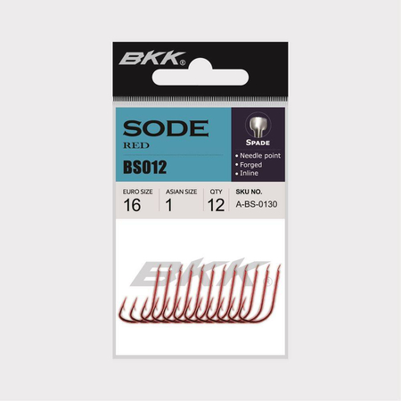 Haczyki BKK Sode Red Diamond | #10 | 12 szt.