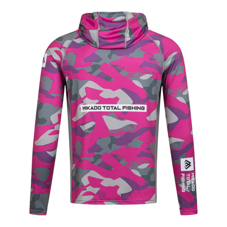Bluza damska Mikado z kapturem i kominem | z filtrem UPF | Lady Camo | rozm. XS