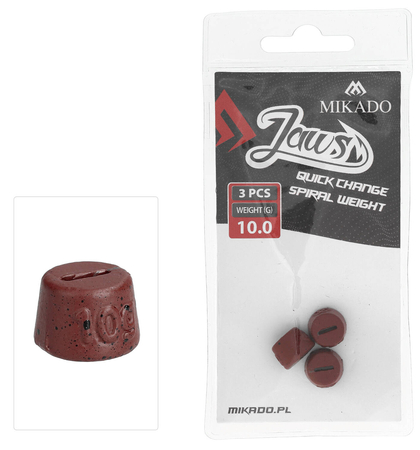 Wymienne obciążenie do wkrętów Mikado Jaws Quick Change Spiral - 10g - 3szt.