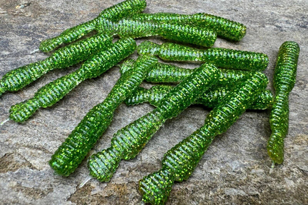 Guma Great Fish GF2 Leech 6cm | Glitter Green | rybny | 10 szt.
