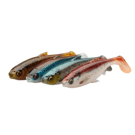 Zestaw przynęt Savage Gear 3D LB River Roach 10cm | Clear Water Mix | 4 szt.