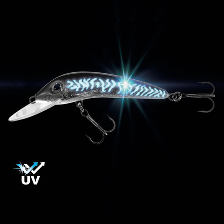 Wobler Jaxon Holo Select Ferox UV 8cm | NB | pływający