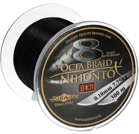Plecionka Mikado Nihonto Octa Braid 0,16 mm | black | 300m
