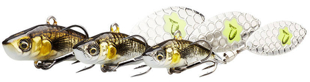 Wirujący ogonek Savage Gear 3D Sticklebait Tailspin 9g | Black Silver