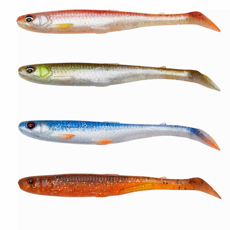 Zestaw gum Savage Gear Slender Scoop Shad 15cm | Clear Water Mix | 4szt