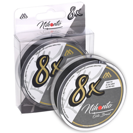 Plecionka Mikado Nihonto Octa Braid 0,23 mm | black | 300m