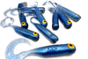 Guma Great Fish GF1 Twister 4,9cm | Blue Pearl | krewetkowy | 10 szt.