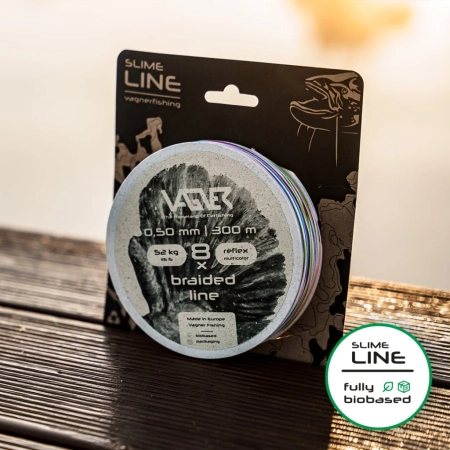 Plecionka sumowa VAGNER Braided Slime Line / 0.40mm / 41kg / 300m / Multikolor 