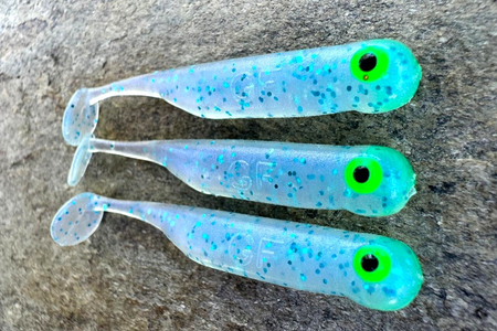 Guma Great Fish GF1 4,9cm | Ice Blue | krewetkowy | 10 szt. | Dżejsiok Special Edition