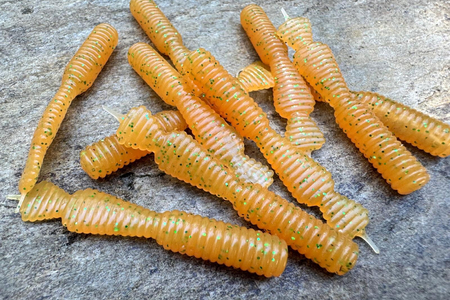 Guma Great Fish GF2 Leech 6cm | Curry | krewetkowy | 10 szt. | Dżejsiok Special Edition