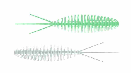 Przynęta Libra Lures Turbo Worm 5.6cm | 000 - Glow UV Green | ser | 8 szt.